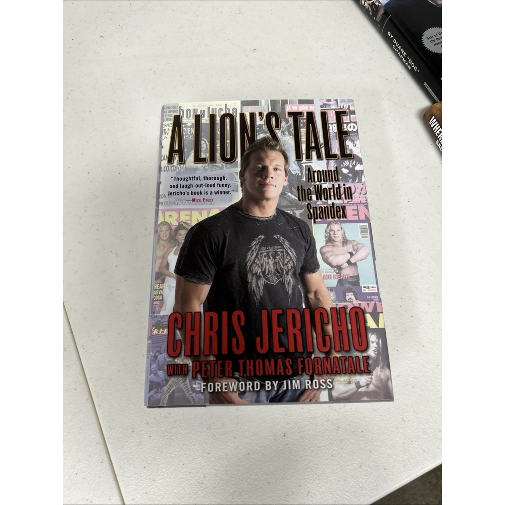 Chris Jericho A Lion's Tale: Around the World in Spandex HC Autobiography DJ
